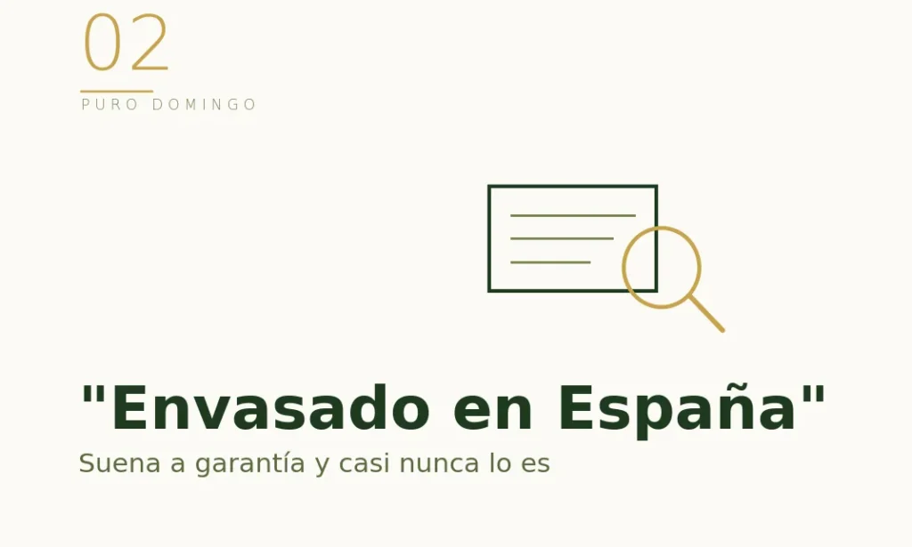 Ilustración: "envasado en España" no significa producido en España