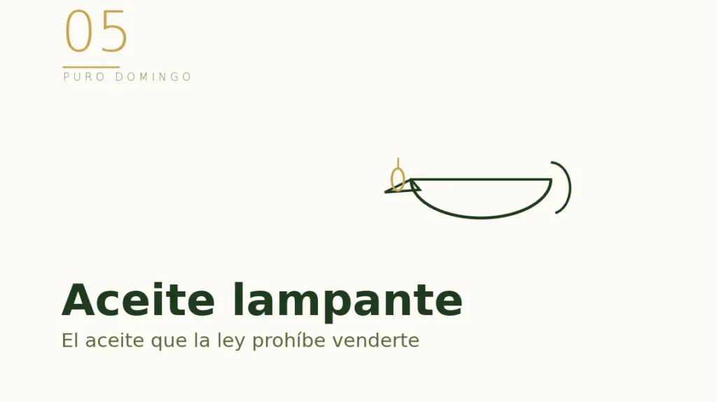 Ilustración de una lámpara de aceite: qué es el aceite lampante