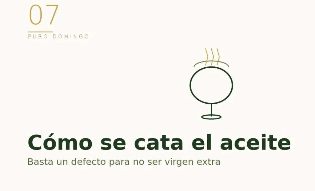 Ilustración de una copa de cata: cómo se detecta un defecto en el aceite