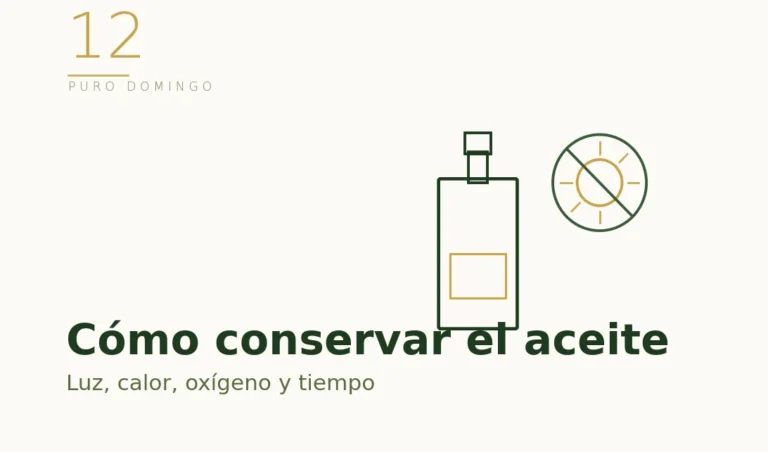 Ilustración: cómo conservar el aceite de oliva de la luz y el calor