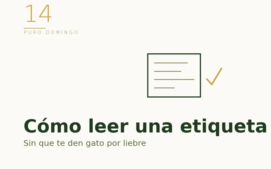Ilustración: cómo leer la etiqueta de un aceite de oliva