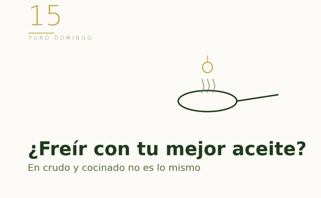 Ilustración de una sartén: freír con aceite de oliva virgen extra