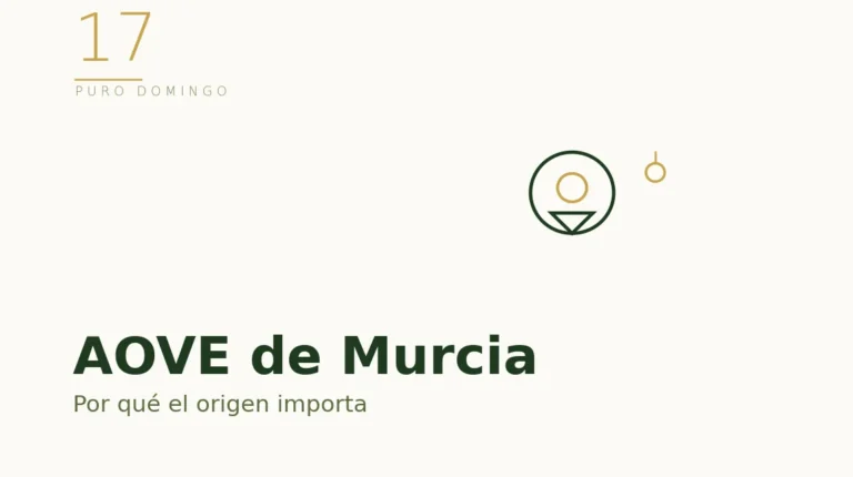 Ilustración de un mapa: AOVE de Murcia y la importancia del origen