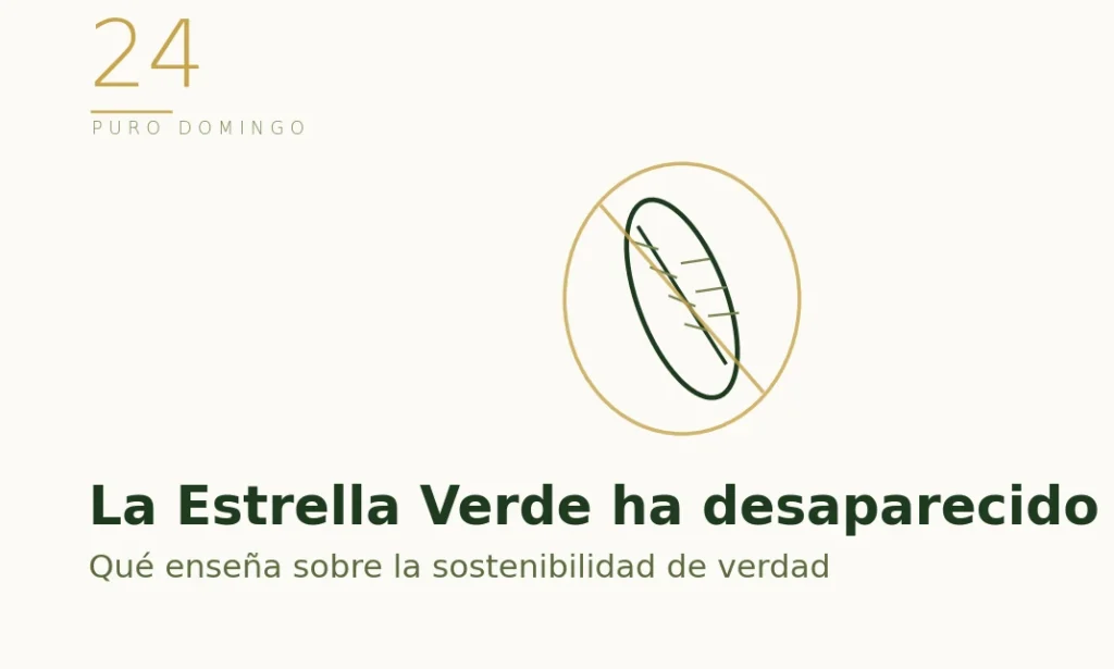 Ilustración de una hoja tachada: la desaparición de la Estrella Verde Michelin