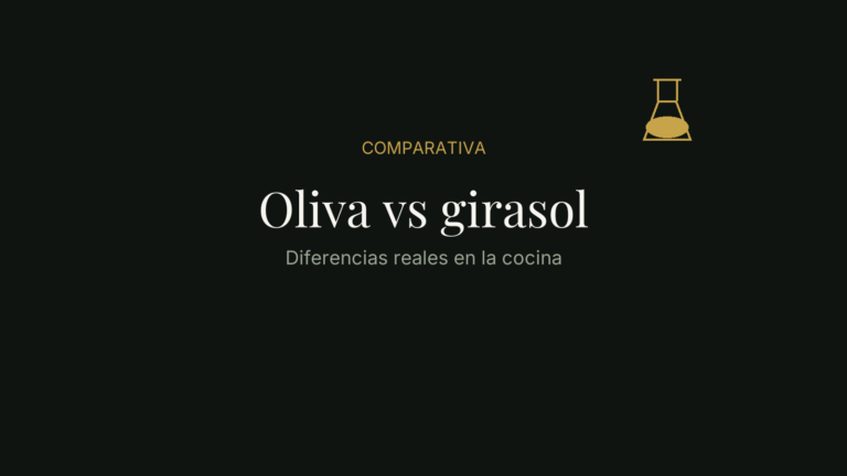 Comparativa entre aceite de oliva y aceite de girasol en la cocina